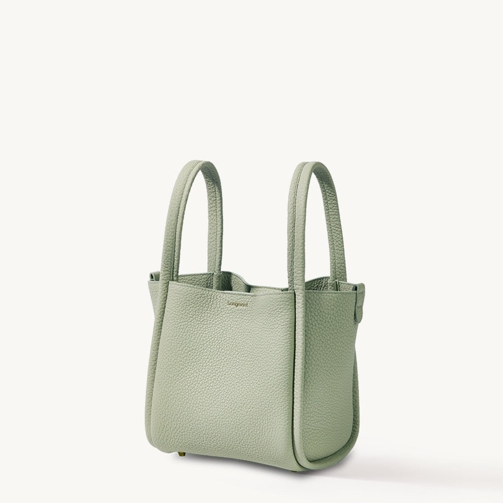 Songmont Green Shoulder Bag with Structured Design
